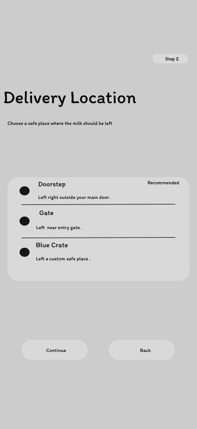 Doodh Vacation Pause Wireframe